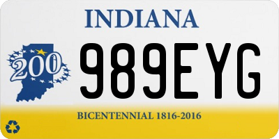 IN license plate 989EYG