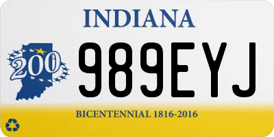 IN license plate 989EYJ