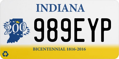 IN license plate 989EYP