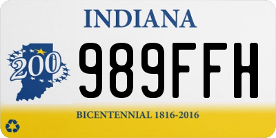 IN license plate 989FFH