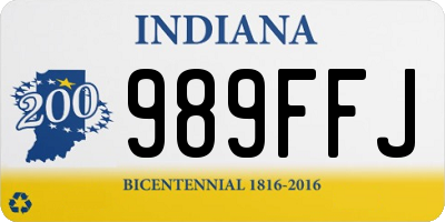 IN license plate 989FFJ