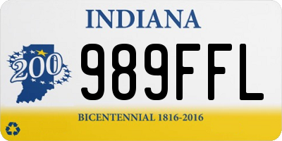 IN license plate 989FFL