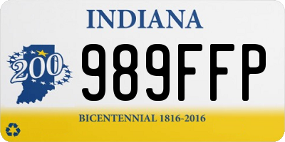 IN license plate 989FFP