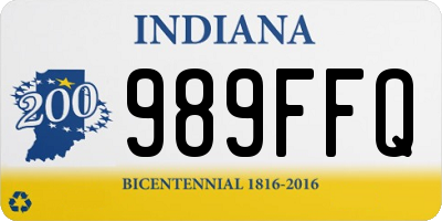 IN license plate 989FFQ