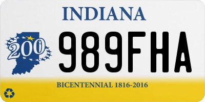 IN license plate 989FHA