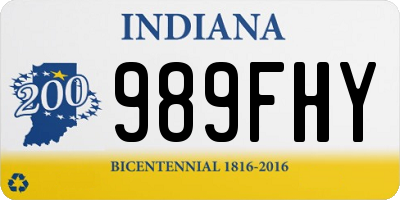 IN license plate 989FHY