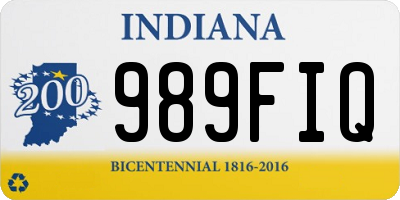 IN license plate 989FIQ