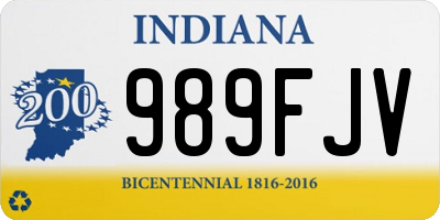 IN license plate 989FJV