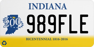 IN license plate 989FLE