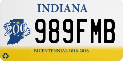 IN license plate 989FMB