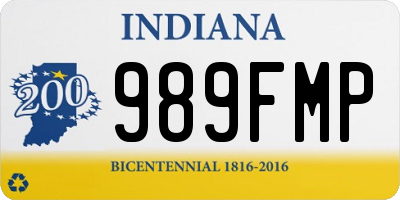 IN license plate 989FMP