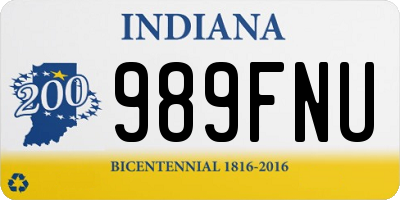 IN license plate 989FNU