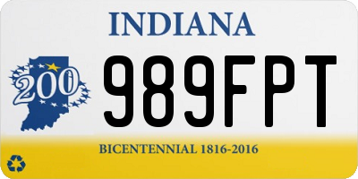 IN license plate 989FPT