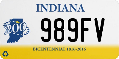 IN license plate 989FV