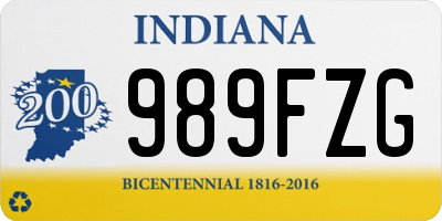 IN license plate 989FZG