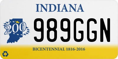 IN license plate 989GGN