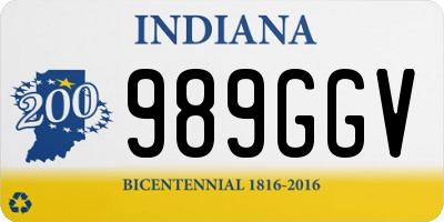 IN license plate 989GGV