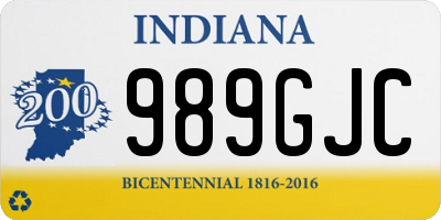 IN license plate 989GJC