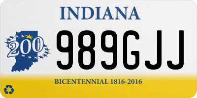 IN license plate 989GJJ