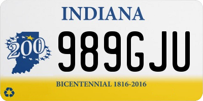 IN license plate 989GJU