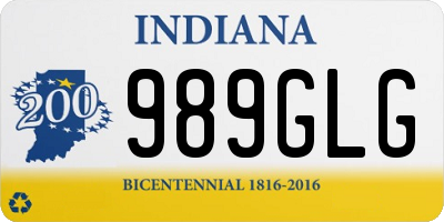 IN license plate 989GLG