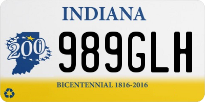 IN license plate 989GLH