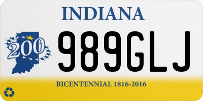 IN license plate 989GLJ