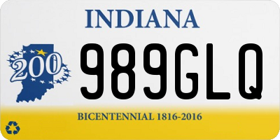 IN license plate 989GLQ