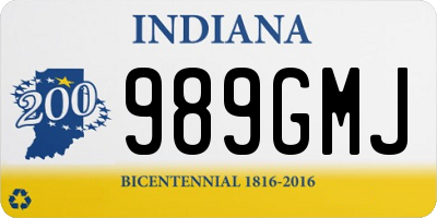 IN license plate 989GMJ