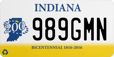 IN license plate 989GMN