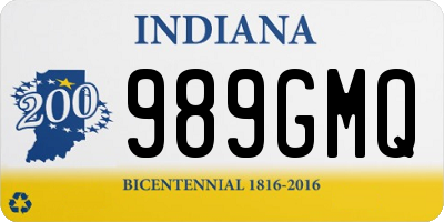 IN license plate 989GMQ