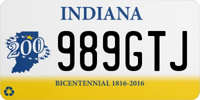 IN license plate 989GTJ