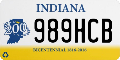 IN license plate 989HCB