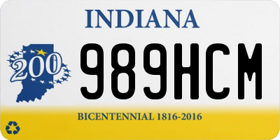 IN license plate 989HCM