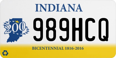 IN license plate 989HCQ
