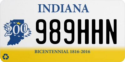 IN license plate 989HHN