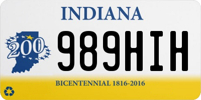 IN license plate 989HIH