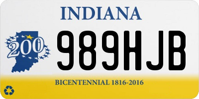 IN license plate 989HJB