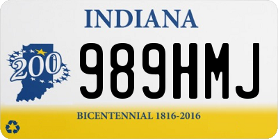 IN license plate 989HMJ