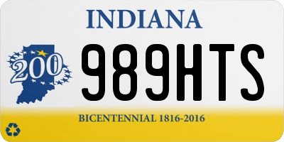 IN license plate 989HTS