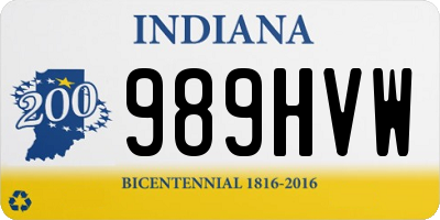 IN license plate 989HVW