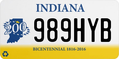 IN license plate 989HYB