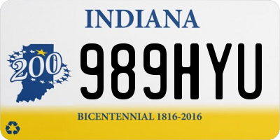 IN license plate 989HYU