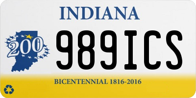 IN license plate 989ICS