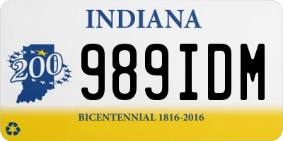 IN license plate 989IDM