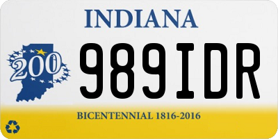 IN license plate 989IDR