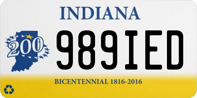 IN license plate 989IED
