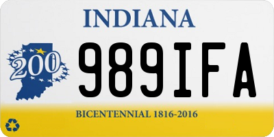 IN license plate 989IFA