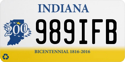 IN license plate 989IFB