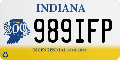 IN license plate 989IFP